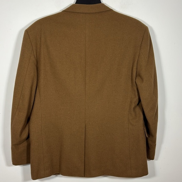 Vintage Hunt Valley Men 2 Button Blazer 100% Camel Hair Made in USA 42 Tan Brown - Picture 5 of 8